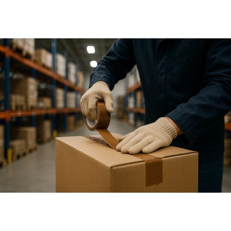 Taśma klejąca 48mm/66y brązowa solvent 6 szt,