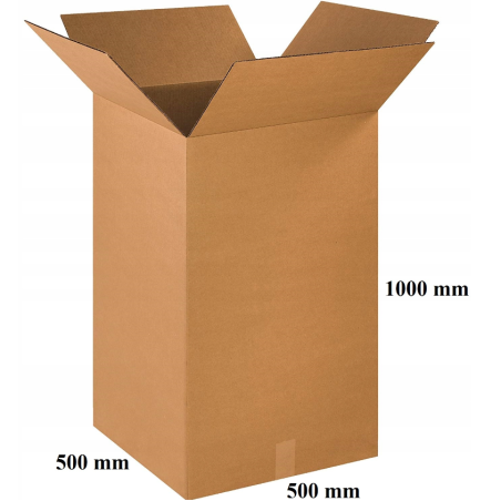 Karton klapowy kurierski 500 x 500 x 1000 mm